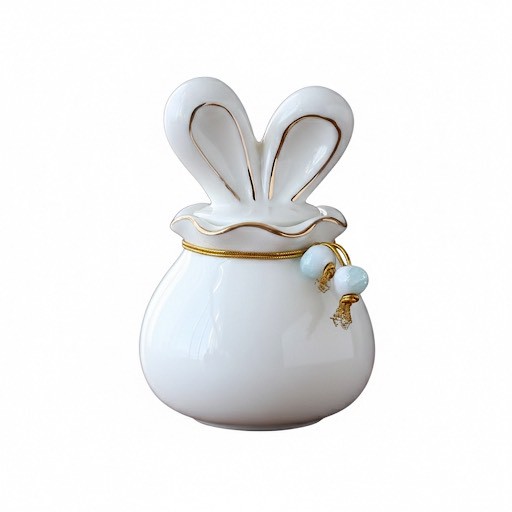 圓滿兔守陶瓷骨灰罐