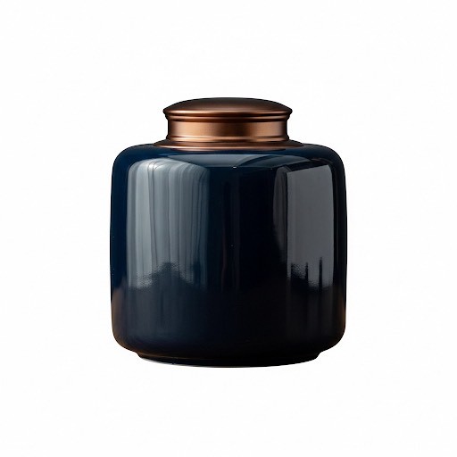 暮色織錦陶瓷骨灰罐